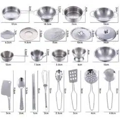http://ineedaclean.com Kitchen Cookware Set for Children New Arrivals Kitchen Tools Material: Stainless Steel  I Need A Clean http://ineedaclean.com/?post_type=product&p=1003047