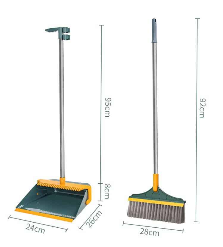 Rotatable Broom With Foldable Dustpan