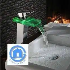 http://ineedaclean.com Glass Faucet Sink With Color Light Bathroom Shop Bathroom Faucets Top Rated Faucets Brand: I Need A Clean  I Need A Clean http://ineedaclean.com/the-clean-store/glass-faucet-sink-with-color-light/